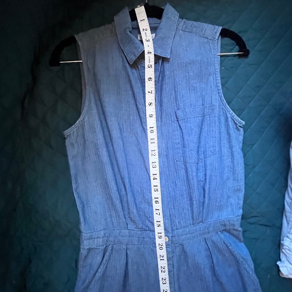 Steven Alan Sleeveless Denim Jumpsuit Size S - Picture 11 of 16